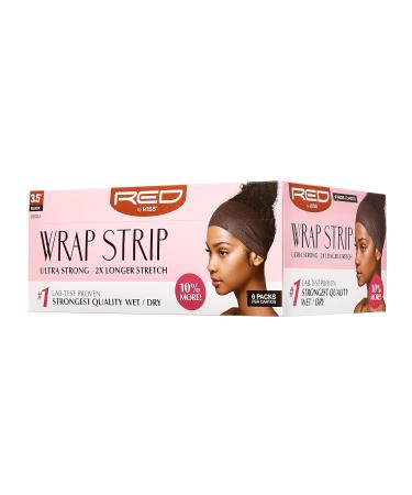 Red by Kiss Wrap Strip Ultra Strong 2X Longer Stretch Black-3.5 (6 PACK) - 44 Strips - Buy Online on GoSupps.com