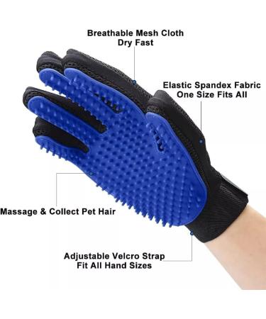 ZDXY Pet Glove Grooming Brush Mitts for Cat Dog Horse Rabbit - 2 Pack - Buy Online on GoSupps.com