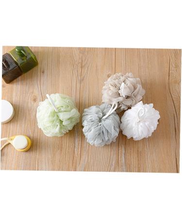 NOLITOY 4pcs Bath Sponge Set | Large Mesh Pouf Shower Ball | Soft & Durable Bath Sponges for Luxurious Cleansing - International Shipping Available - Buy Online on GoSupps.com