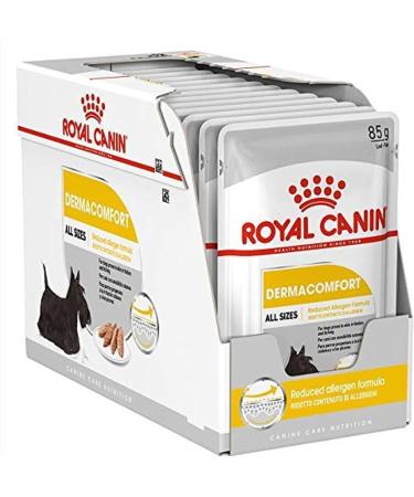 Royal Canin Dermacomfort Mousse for Dogs | Double Pack | 2 x 12 x 85g | Wet Food for Sensitive Skin | Omega-3 & Omega-6 Fatty Acids | 2.04kg - Buy Online on GoSupps.com