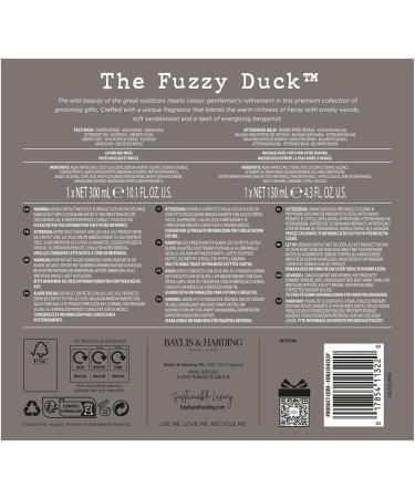 Baylis & Harding Fuzzy Duck Bergamot Hemp & Sandalwood Men's Skincare Gift Set - Vegan-friendly - Buy Online on GoSupps.com