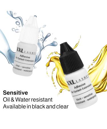 XXL Lashes Adhesive - Oil-Resistant Sensitive Eyelash Glue for Extensions | Waterproof Anti-Allergic Medical Quality (Transparent) - Buy Online on GoSupps.com