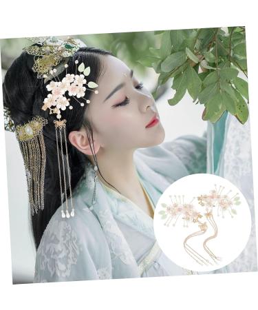 FRCOLOR 3 Pairs antique hairpin headdress flower side hair clip flower hair clip hair pin hair charms tassel hair barrettes sailor moon accessories wedding hair bride alloy Hanfu - Buy Online on GoSupps.com
