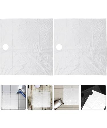  DECOMELODY 60 Disposable Beard Hair Catchers for Sink Drain Protection Transparent Apron for Men's Shaving Hair Collector for Quick and Hygienic Grooming - Buy Online on GoSupps.com