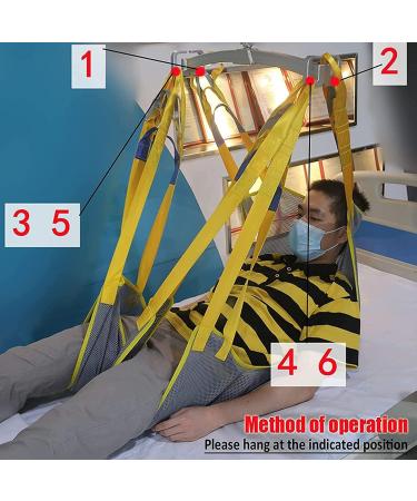 BaYte Mesh Patient Lift Sling Full Body Sling with Head Support Toileting Sling Divided Leg Shower Sling for Hospital Home and Nursing Homes L Large - Buy Online on GoSupps.com