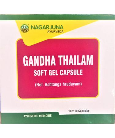 Nagarjuna Gandha Thailam Soft Gel Capsule 10x10 with free pachak methi