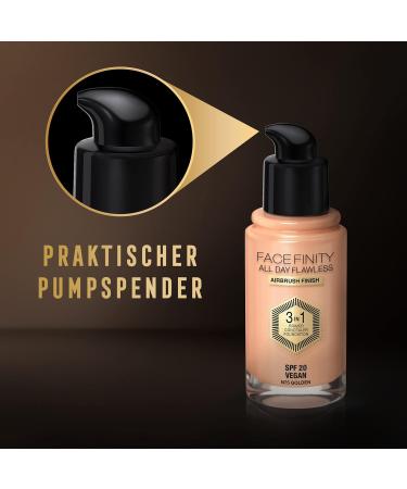 Max Factor Facefinity All Day Flawless 3 in 1 Foundation Golden 75 - Primer Concealer & Foundation (2 Pack 30 ml) for a Perfect Matte Finish - Buy Internationally - Buy Online on GoSupps.com