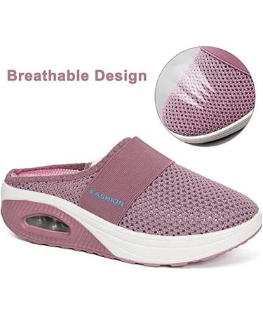 Rsaveld Air Cushion Slip-On Walking Shoes | Orthopedic Diabetic Footwear for Swollen Feet | Size 9.5 Blue - Buy Online on GoSupps.com