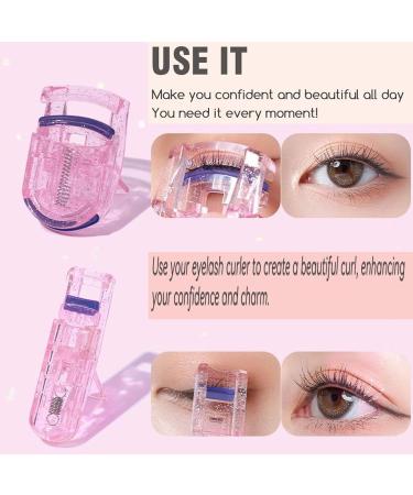 5 in 1 Eyelash Applicator Tool Set - Portable Eyelash Curler & Tools for Women/Girls - Pink | International Shipping - Buy Online on GoSupps.com