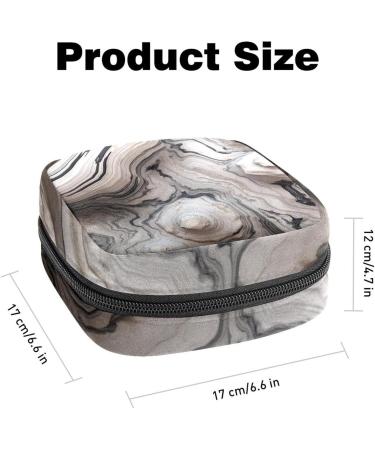 Marble Sanitary Napkin Storage Bag - Portable Menstrual Pad Holder for Women - Multicolored 15 - Buy Online on GoSupps.com