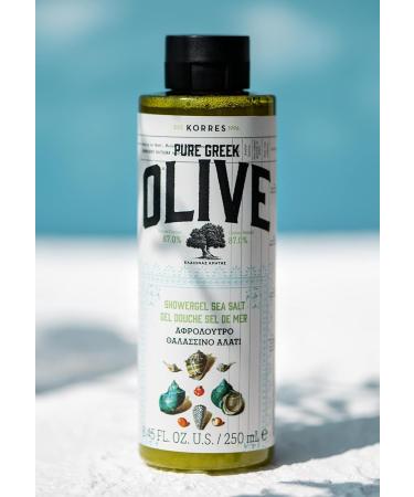 KORRES Olive Sea Salt Body Care Value Set - Vegan Gift for Men & Women | Shower Gel & Body Milk with Extra Virgin Olive Oil - 450 ml - Buy Online on GoSupps.com