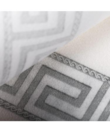 LEKOCH Premium Disposable Napkins - 100 PCs White with Gray Design Air Laid Fabric Napkins for Weddings 43x30 cm - Buy Online on GoSupps.com