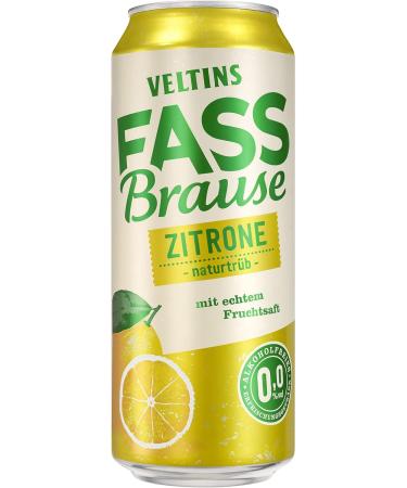 Buy VELTINS Fassbrause Lemon Alcohol-Free | DISPOSABLE 24x0.5L Cans - International Shipping Available! - Buy Online on GoSupps.com