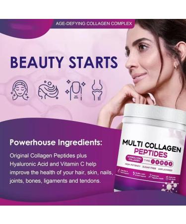 MultiCollagen Peptides Powder Type Supports Skin Hair Nail & Joint GrassFed NonGMO - Buy Online on GoSupps.com