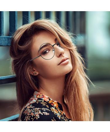 Shop 3-Piece Retro Round Glasses | Unisex Vintage Metal Frame & Clear Lenses - Perfect for Decoration! - Buy Online on GoSupps.com