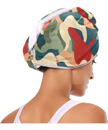 Abstract Graffiti Hair Towel 2 Pack - Super Absorbent Quick Drying Hair Turbans for Women & Girls - Buy Online on GoSupps.com