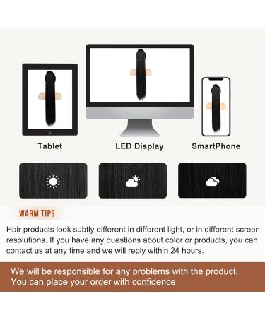 Flufymooz 76 cm Natural Black Ponytail Extension - Curly & Straight Styles for Women | Horse-Tailed Synthetic Hair - Buy Online on GoSupps.com