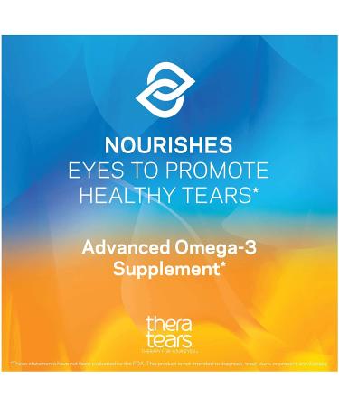 TheraTears Omega-3 Eye Nutrition Supplement | 1200mg | Organic Flaxseed, Fish Oil, Vitamin E | 90 Count - Buy Online on GoSupps.com