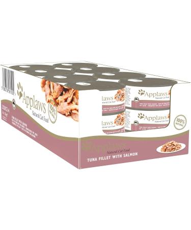 Buy Applaws Cat Tin Tuna Fillet with Salmon in Broth - 24x156g | Premium Cat Food | Ships Worldwide - Buy Online on GoSupps.com