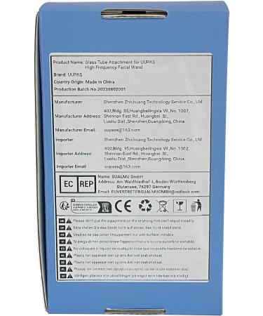 Bent Tube Spare Argon Glass Attachment for UUPAS High Frequency Facial Wand - Buy Online on GoSupps.com