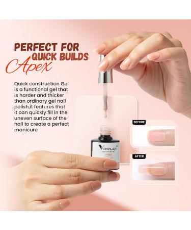 VENALISA Bulider Gel Quick Construction Base Gel Strengthener Gel Nail Polish Nude Pink Natural Color Poly Gel for Broken Nails Repair Nails QC05 - Buy Online on GoSupps.com