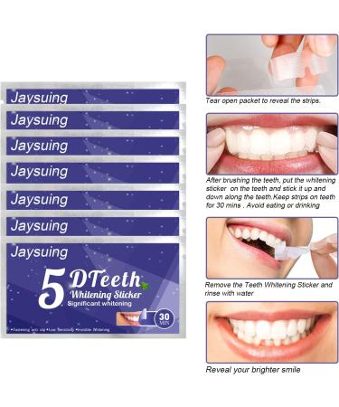 Professional Strength Teeth Whitening Strips - 14 Strips/7 Treatments - Reduce Sensitivity, Remove Stains - Brighter, Confident Smile - Buy Online on GoSupps.com