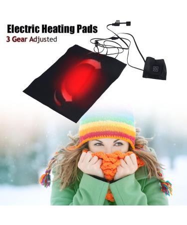 Plplaaoo 2-in-1 USB Electric Heating Cushion - 3-Speed Adjustable Temperature Waterproof Fabric Heater for Jackets and Clothing - Buy Online on GoSupps.com