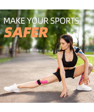 OK TAPE Basic Kinesiology Tape (3 Pack) - Cotton Athletic Tape for Muscle Support - Waterproof & Latex Free - Pain Relief & Joint Support - 3 Rolls Beige - Buy Online on GoSupps.com