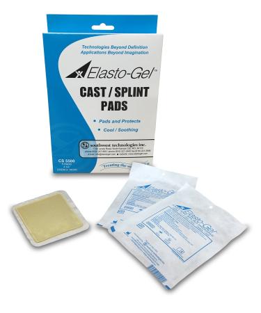 Elasto-Gel Sterile Cast/Splint Pad 5/Box 4"x4"x1/8" thick CS5500