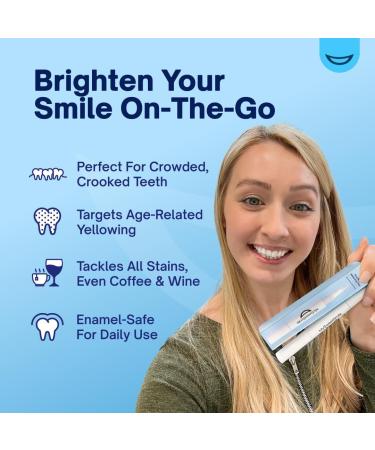 Teeth Whitening Pen for Stain Removal & Yellowing - Pain-Free, Travel-Friendly Whitener - Peroxide-Free Formula - 2mL Gel - Buy Online on GoSupps.com