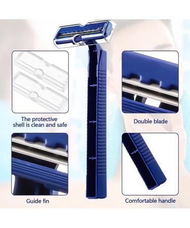 Buy 30 Disposable Safety Razors | Individually Wrapped Twin Blade Razors for Travel Hotels Salons & Home Use - Buy Online on GoSupps.com
