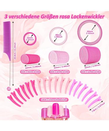 Buy Dadapanghu Curling Winder Set - 37 Pieces of Self-Adhering Hair Rollers & Combs for Effortless Heat-Free Curls - Perfect for All Hair Lengths - Buy Online on GoSupps.com