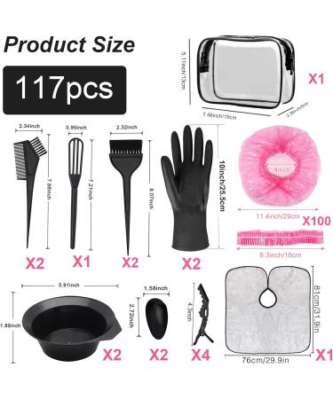 Ernzi 17 p. Professional Hair Dye Kit | Complete Color Accessories & Multifunction PVC Bag - Perfect for DIY Salon Use - Buy Online on GoSupps.com
