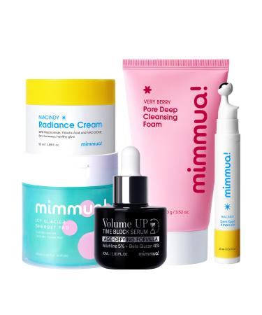 mimmua! 5-Step Total Skin Reset Collection | Korean Clinical Routine for Radiance, Anti-Aging
