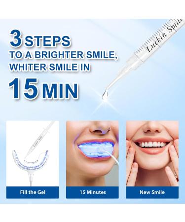 LUCKIN SMILE 10-Pack 44% Teeth Whitening Gel Refills 44% Carbamide Peroxide Gel Sensitive Teeth Whitening 3ML Whitening Gel Syringes for Teeth Whitening Kits Trays 60 Whitening Treatments - Buy Online on GoSupps.com