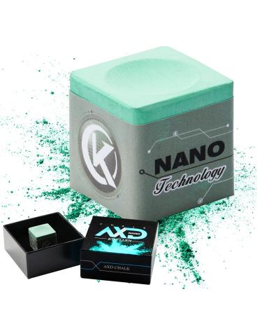 KONLLEN Billiards Chalk Professional Chalk Nano Technology Tournament Dedicated for National Billiards Players(Outstanding Performance,Reduce Miscue,Durable,Low Deflection) Green