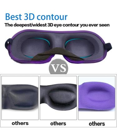 REEBENT 3D Eye Mask for Women - Machine Washable Sleep Mask - Black+Rose - Buy Online on GoSupps.com