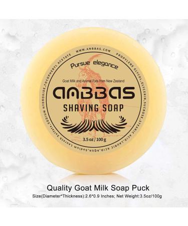 Absbas Razor Brush & Shaving Set - Wooden Handle Nylon Bristles Melamine Cup 100g Shaving Soap for Men & Women - Perfect for Wet Shaving & Hair Removal - Buy Online on GoSupps.com