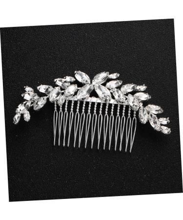 FRCOLOR Bride Hair Comb 1pc Bridal Comb Bridal Rhinestone Headwear Wedding Hair Clip Crystal Hair Side Comb Small Soap Tiara Handmade Headwear Decor Decorate Alloy Bride Manual - Buy Online on GoSupps.com
