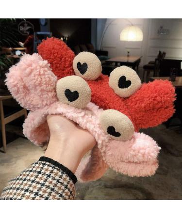 Cute Crab Plush Headband for Women - Comfortable Hair Holder for Face Washing, Makeup, Yoga - Hair Band for Shower and Spa - CHDHALTD - Buy Online on GoSupps.com