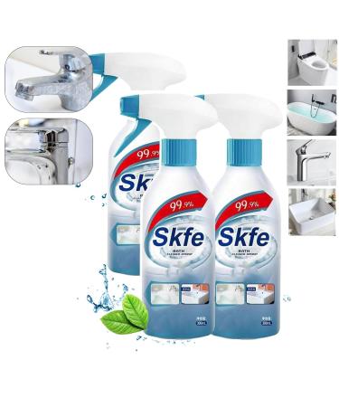 Skfe Bath Cleaner Spray Skfe Bathroom Cleaning Spray Skfe Stubborn Stains Cleaner Powerful Bathroom Cleaning Spray for Toilet Bath Shower Multipurpose Cleaning Spray for Bathroom 3pcs