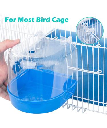 Geegoods Bird Bath Box for Small Birds | Parakeet, Canary, Budgies, Parrots | Caged Bird Bathing Tub with Water Injector - Buy Online on GoSupps.com