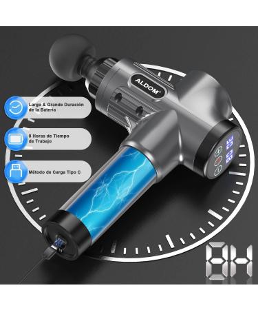 Wireless Massage Gun with 8 Heads & 30 Speeds Deep Tissue Muscle Relief Device - Buy Online on GoSupps.com
