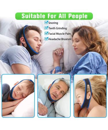 Adjustable Anti Snoring Chin Strap for Men and Women - Effective Stop Snoring Device for Better Sleep - Buy Online on GoSupps.com