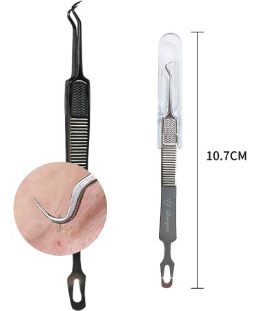 BELLE MADAME Double Ended Blackhead Remover - Curved 2-in-1 Tool for Zits, Pimples, and Acne Removal - Buy Online on GoSupps.com
