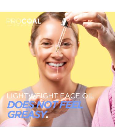 Procoal Midnight Rescue Elixir Face Oil Serum 30ml - Anti Aging & Hydrating Formula with Rosehip, Evening Primrose & Squalane for Glowing Skin - Made in UK - Buy Online on GoSupps.com