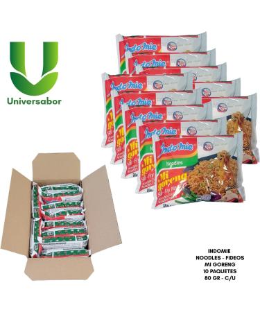 Universabor Indomie Mi Goreng packaging 80 g x 10 pieces - Buy Online on GoSupps.com