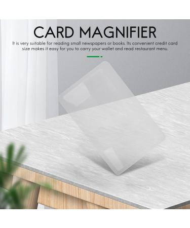 wemee 3 X Magnifier Magnification Magnifying Fresnel Pocket Credit Card Size Transparent Magnifying Glass - Buy Online on GoSupps.com