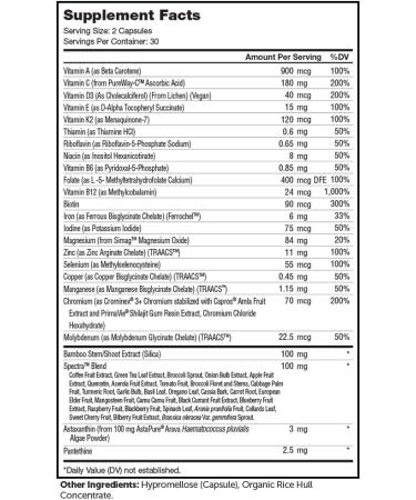 Zahler Multivitamin Beauty Daily 60 Capsules - Skin, Hair, Nails Support for Women and Men - Certified Kosher with Iron - Buy Online on GoSupps.com