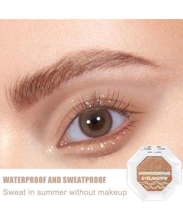 2 Metallic Pearlescent Eyeshadow | Easy to Smudge Professional Makeup Eyeshadow Palette - Portable Highly Pigmented Champagne Eye Shadow Uwariloy 2 Pcs 103#champagne Gold Fan - Buy Online on GoSupps.com